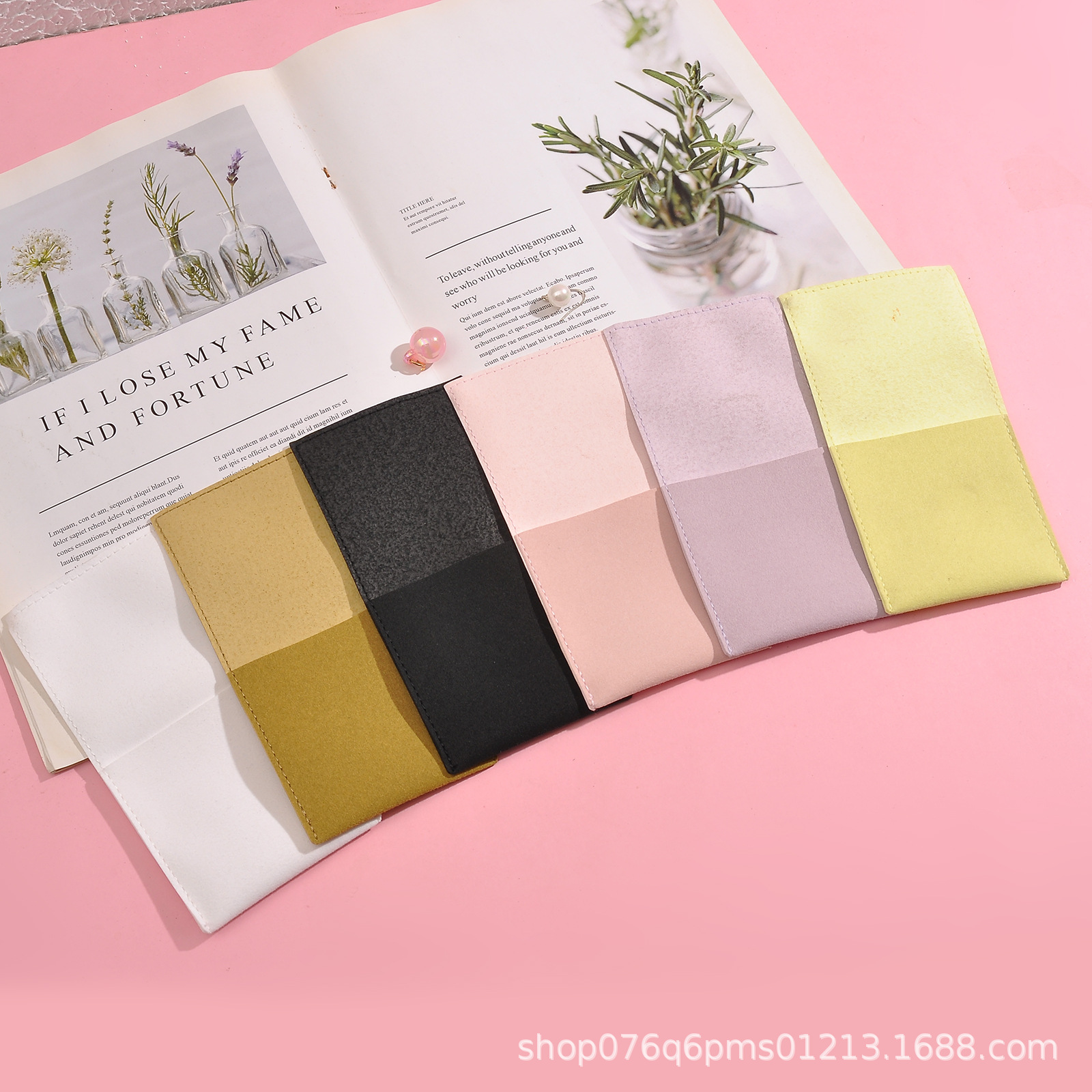 Special New Flip-Top Multi-Color Microfiber Jewelry Packaging Bag Necklace Ring Earrings Suede Jewelry Bag Wholesale