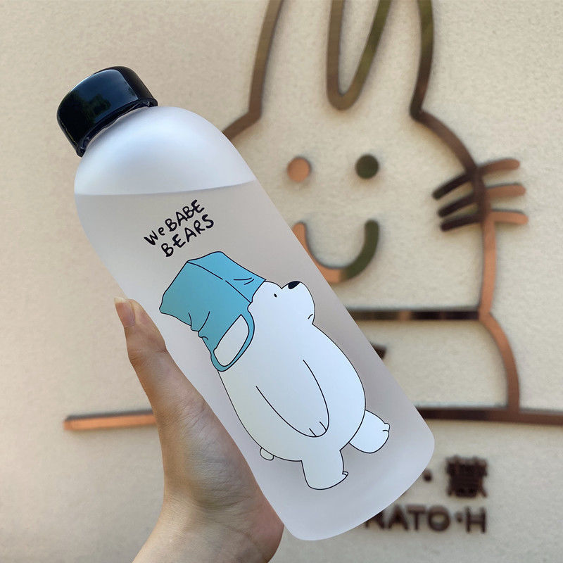 Picture of Large-capacity Plastic Straw Large Water Cup Plastic Wholesale Water Bottle High-looking Big Fat Cup Water Kettle Cute Summer