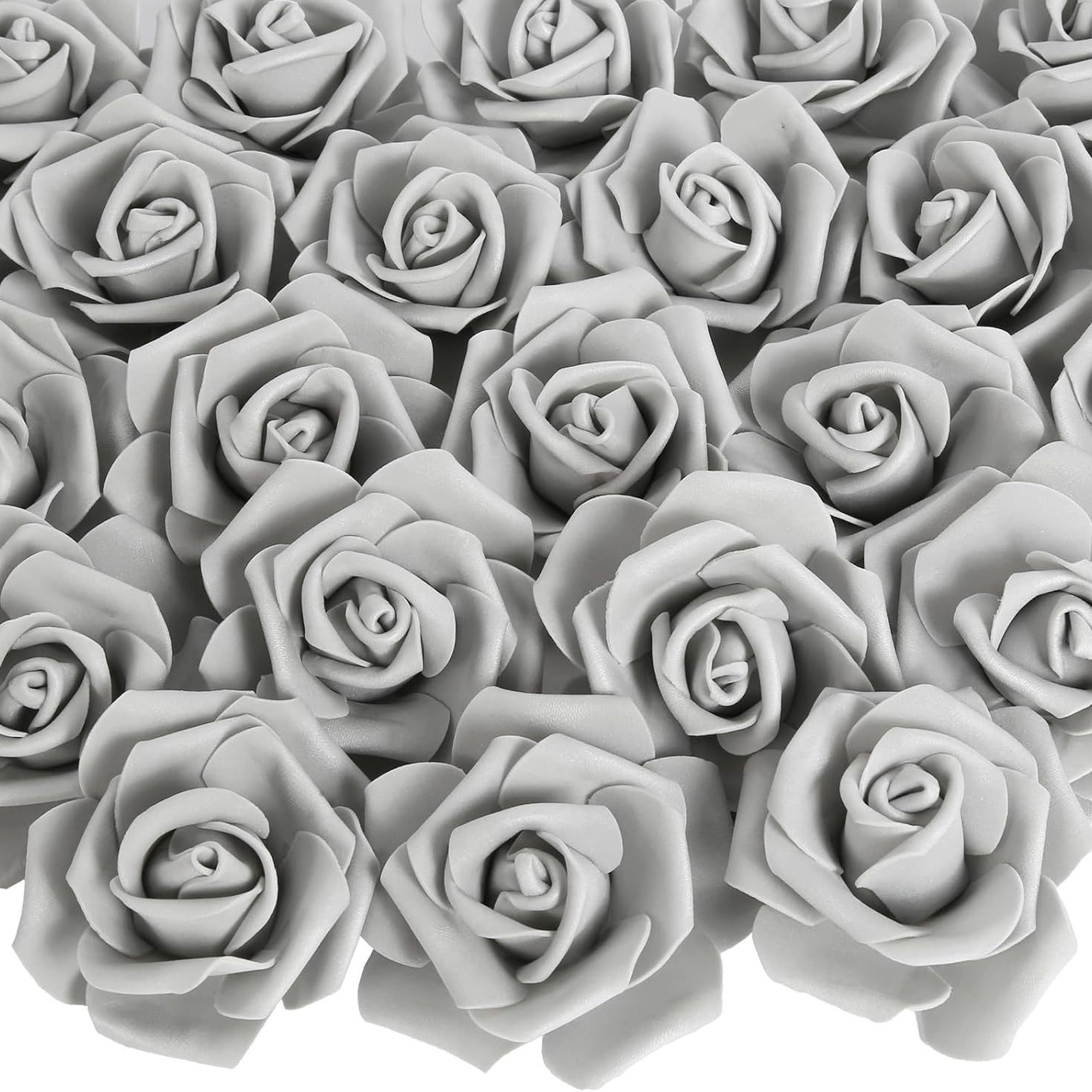 Picture of 7cm Simulated Pe Rose Head Chinese Valentine's Day Foam Rose Flower Wedding Valentine's Day Bouquet Packaging Material