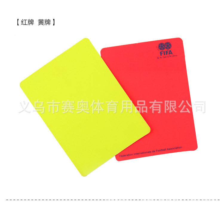 Picture of Manufacturer Wholesale Football Red and Yellow Cards Football Referee Equipment Football Referee Red Cards Yellow Cards with Pen and Notebooks
