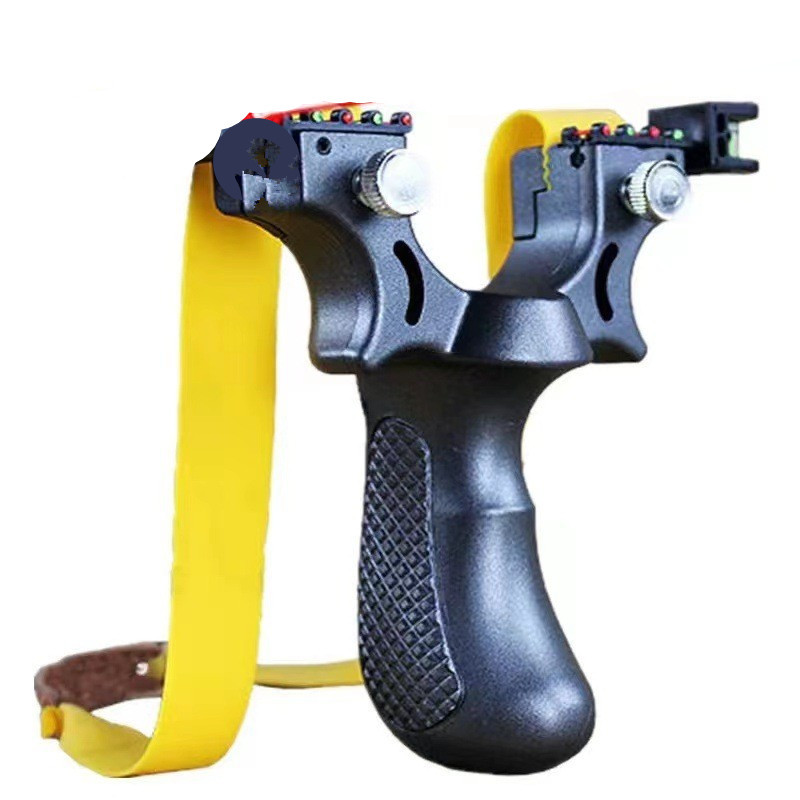 Picture of Laser aiming 98K slingshot level infrared aiming resin 98k fast pressure elastic flat rubber band fiber aiming slingshot