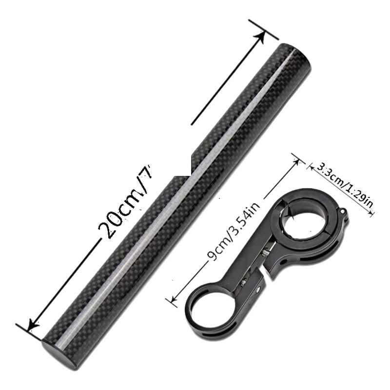 Bicycle extension rack multi-function extension rack code table extension bracket double rod aluminum alloy car lamp holder flashlight