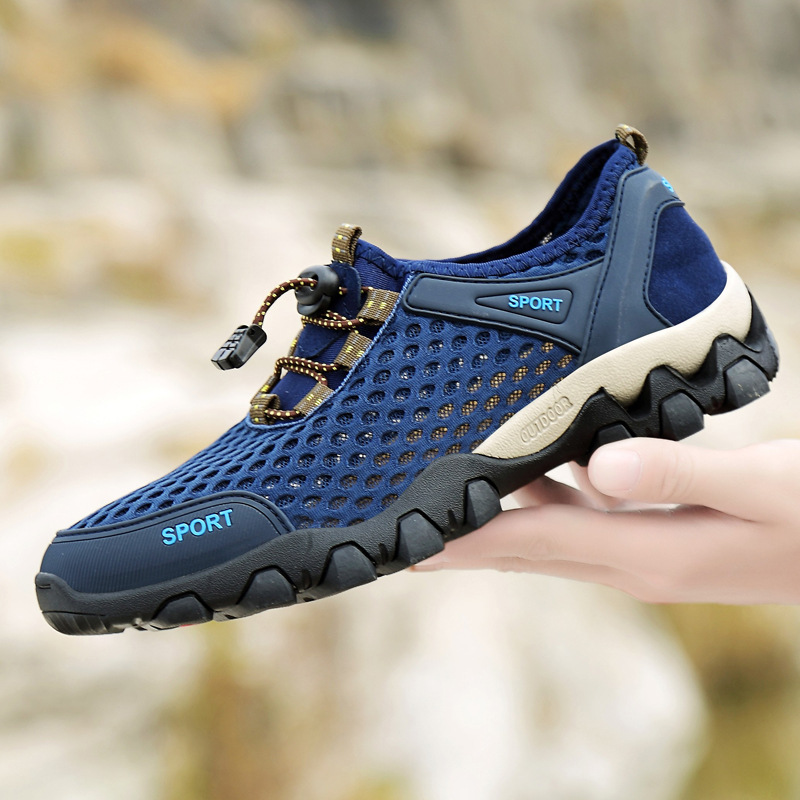 Picture of Summer Mesh Breathable Men's Shoes Mesh Mountaineering Shoes Outdoor Hiking Shoes Lightweight Travel Shoes Comfortable All-match Sneakers