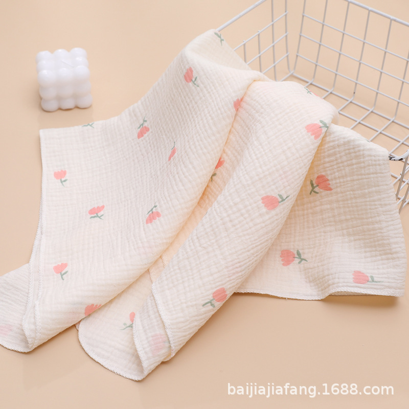 Picture of Baby Towel two-layer cotton gauze class A bath towel hospital newborn bag newborn bath towel wholesale