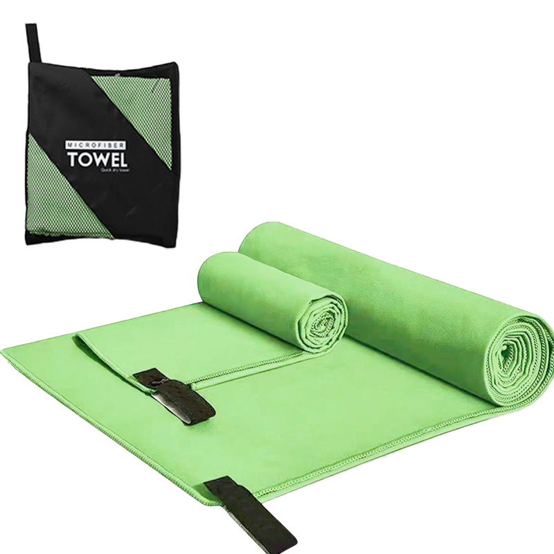 Picture of Quick-Drying Beach Towel Multi-Color Portable Quick-Drying Fitness Sports Towel Outdoor Beach Towel Mesh Bag