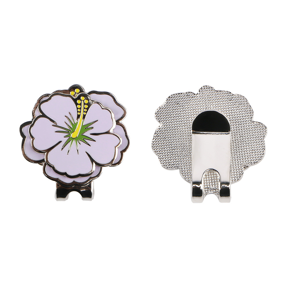 Picture of golf Mark hat clip magnetic metal golf Mark flower shape design double-layer ball Mark cross-border hot sale