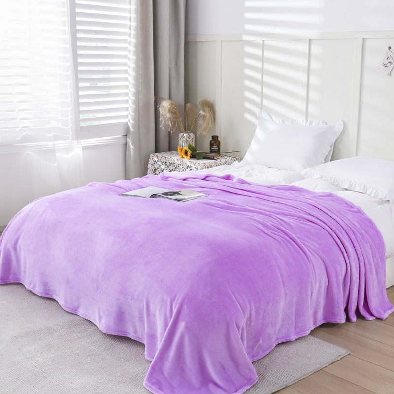 Picture of Small blanket winter coral blanket flannel single double bed sheet thickened female student dormitory quilt nap blanket