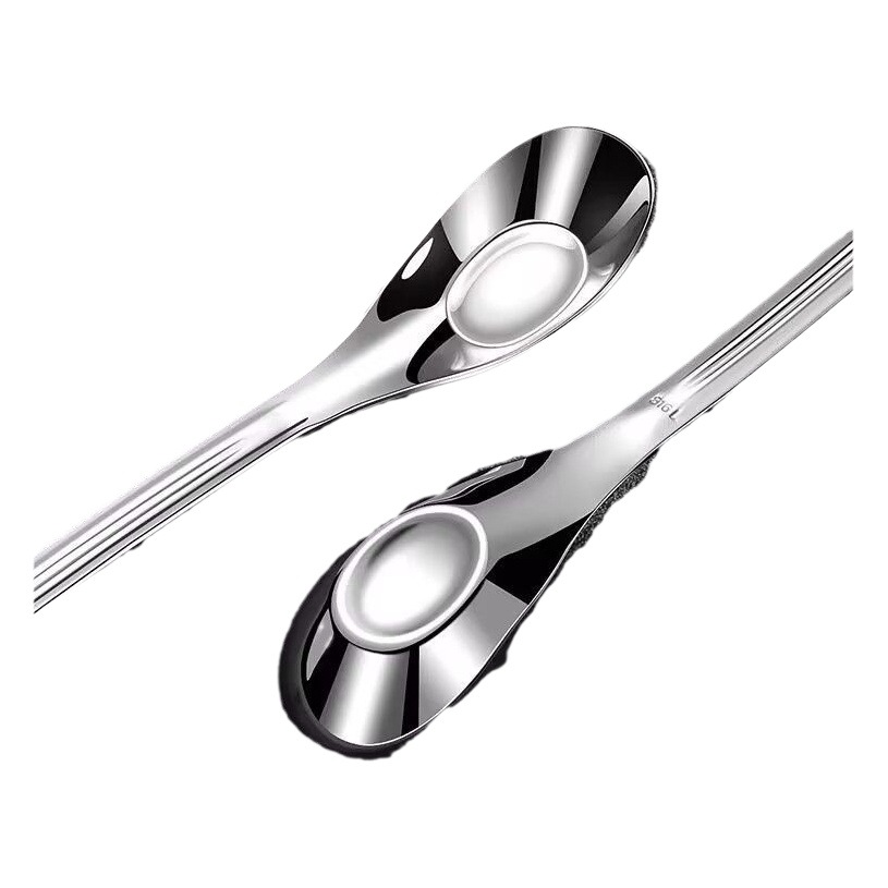 410 stainless steel spoon baby soup spoon household children feeding meal ingot spoon spoon spoon cute spoon