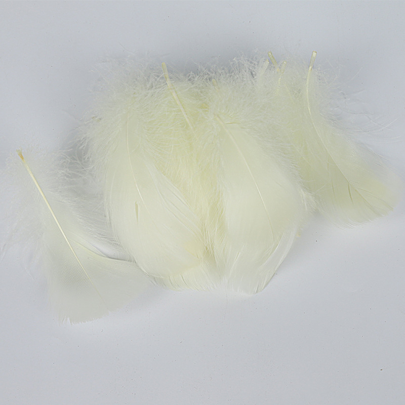 Picture of Special offer about 100 colored small floating feathers goose feather diy jewelry festival scene decoration filler feathers