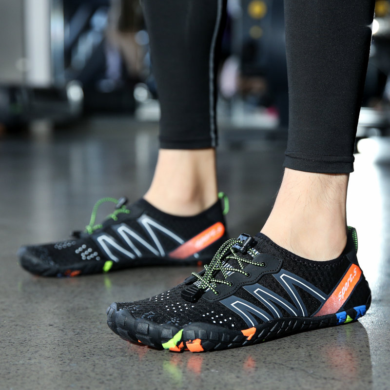 Indoor Yoga Shoes Women's Fitness Shoes Men's Rope Skipping Shoes Soft Sole Treadmill Shoes Shock Absorption Training sneaker