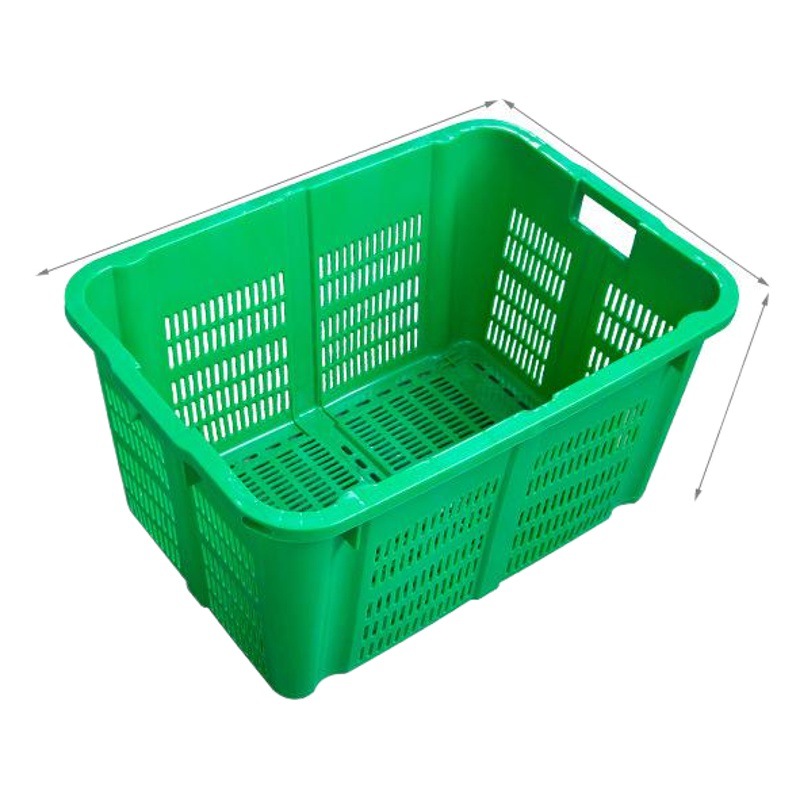 Plastic Turnover Crate with Handles for Fruits, Vegetables, Express Delivery, Logistics, Clothing Storage, and Specialized Logistics Use