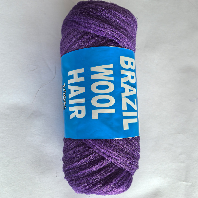 Picture of Brazil wool hair African Wig Line Dirty Braid Hair Silk Dirty Braid Silk Large Braid Super Light Hair Silk