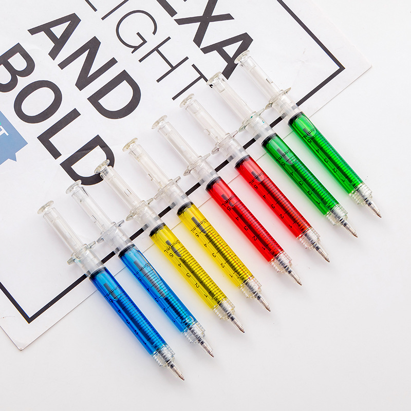 Gao Si creative syringe syringe children student ballpoint pen student stationery prizes wholesale stationery manufacturers