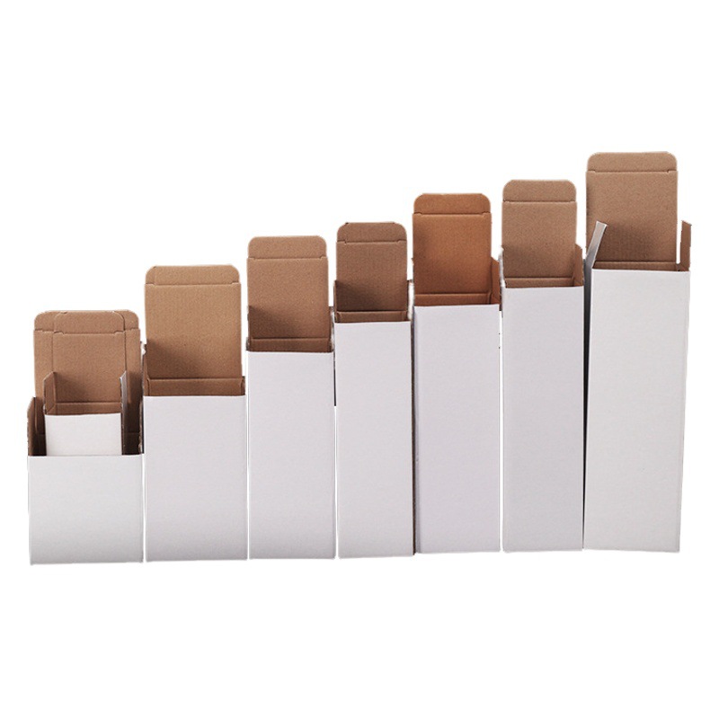 Paper box white spot manufacturers rectangular hardware accessories packaging box color Cup box corrugated small white box