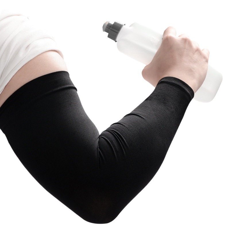 Summer Sun Protection Sleeves for Outdoor Cycling Ice Silk Breathable Anti-Uv Ice Sleeves for Fat People Can Wear Extra Large Hb04