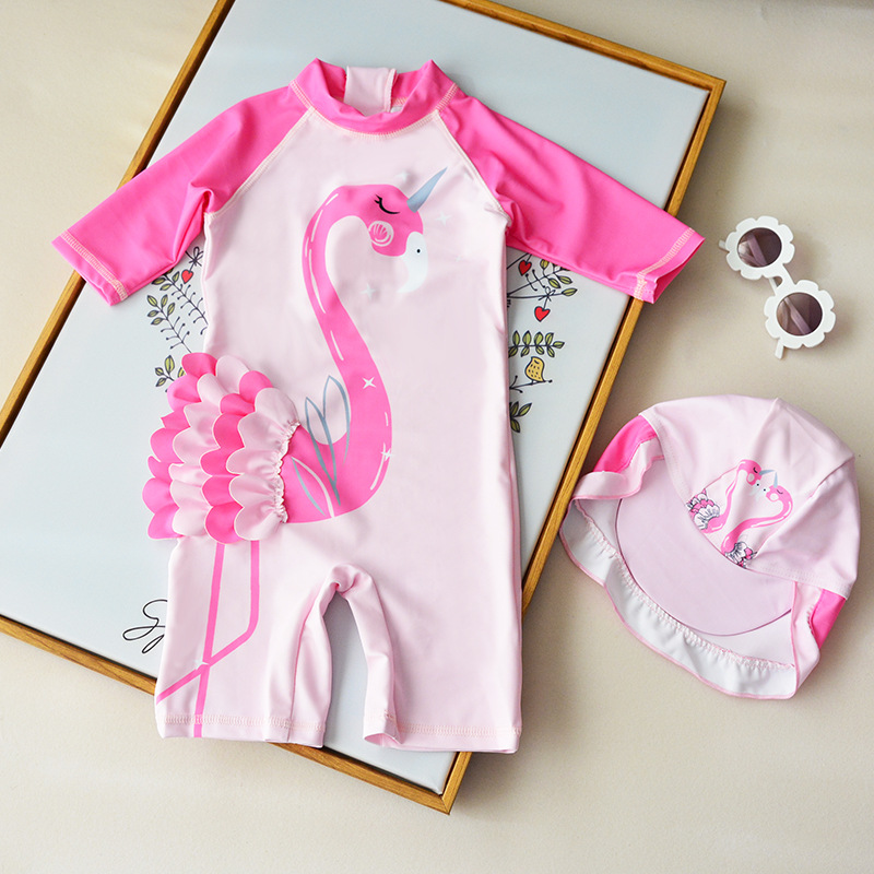 Little Princess ins Style Children's Swimsuit Girl Girl Cute Siaman 2-3 Years Old 6 Years Old Baby Baby Swimsuit