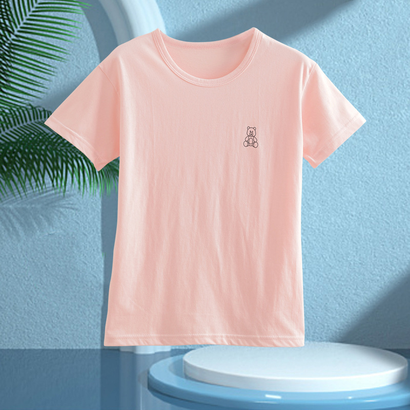 Picture of Boys' Pajamas Children's Summer Pure Cotton Short-sleeved Shorts Girls' Thin Home Clothes suit Big Children's Boys' Air-conditioning Clothes