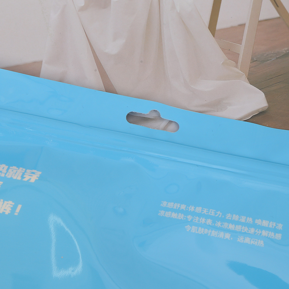 Picture of In-Stock Thickened Floating Pants Packaging Bag Pet/Pe Universal High-Grade Ice Silk Underwear Zipper Bag Self-Sealing Packaging Bag