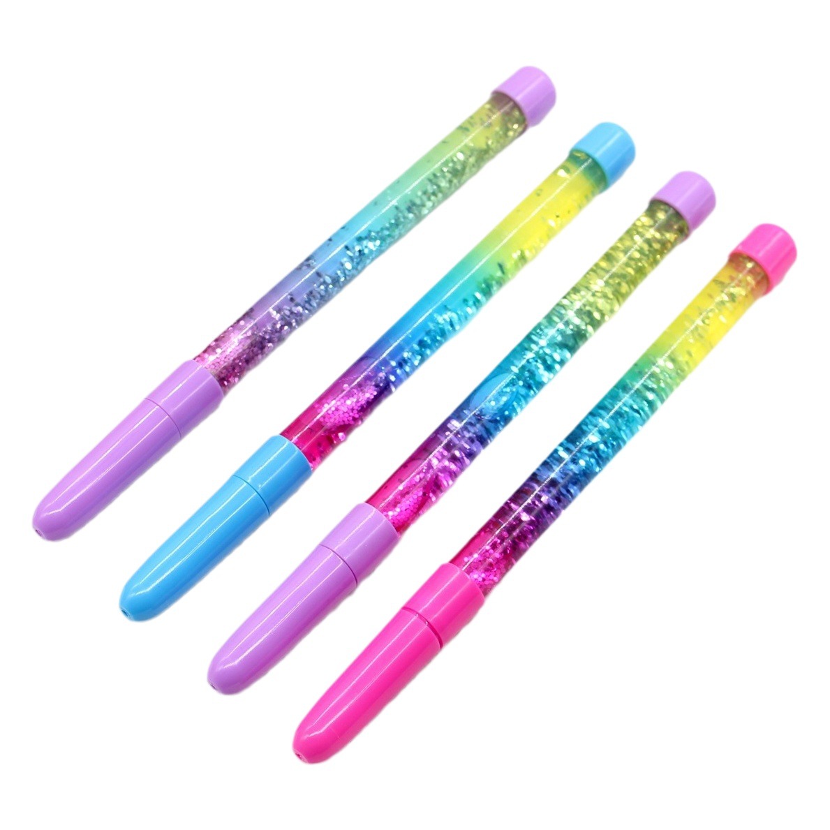 Creative stationery fairy stick ballpoint pen flash piece oil quicksand Magic Stick Gel Pen printing color pattern