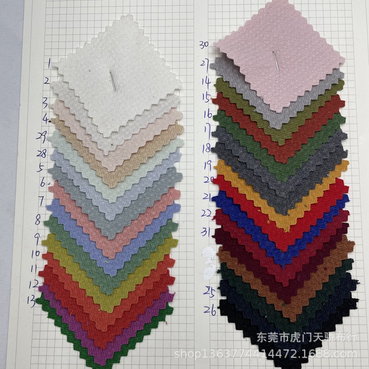 In stock supply woven TR bubble fabric casual clothing shoes and hats bags fabric woven TR wrinkle fabric