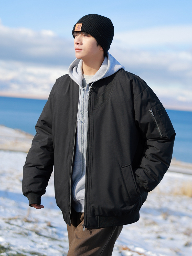 Picture of 2025 New Winter Cotton Coat, New Windproof and Waterproof Fabric, Fashionable, Comfortable and Personalized Threaded Splicing Cotton Coat