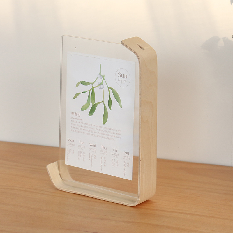 Double-sided Transparent Photo Frame Crystal Wall ins Postcard Photo Display Poster Frame Acrylic Photo Frame Table