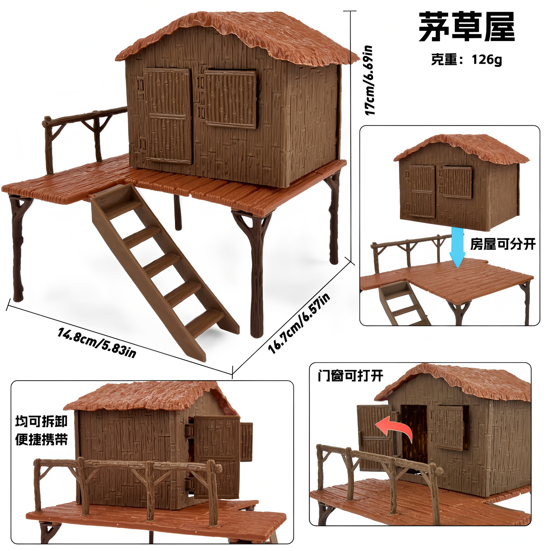 Picture of Dinosaur Animal Scene Ornaments Simulation Plant Tree Wood Volcano Stone Fence Dinosaur Egg Sand Plate Model Accessories