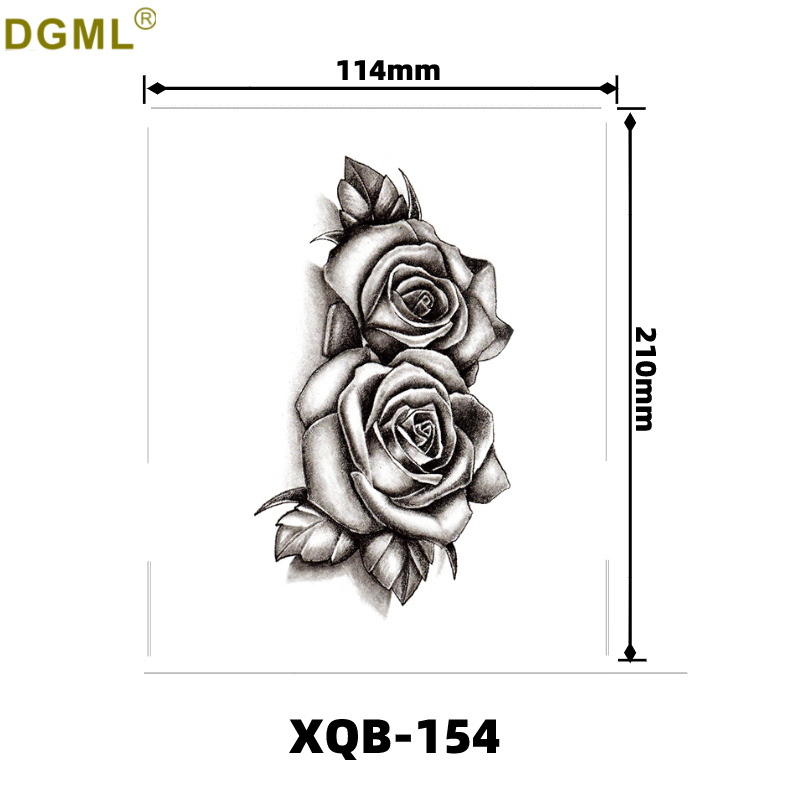 Picture of Children's cartoon flower arm sticker half arm full arm pink pig funny cross-border Henna creative color tattoo sticker wholesale