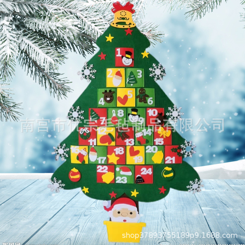 Picture of In stock cross-border felt Christmas tree three-dimensional diy Christmas tree splicing Christmas tree New Christmas decorations