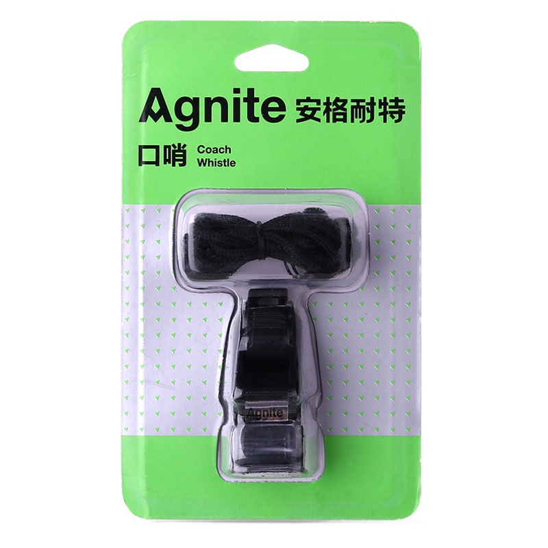 Deli Angnaite Stainless Steel Whistle Sports Class Games Referee Competition Lanyard Metal Whistle Wholesale