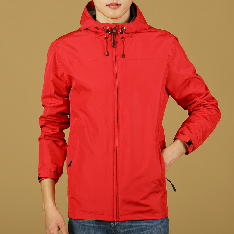 Picture of Spring and Autumn Men's Jacket Casual Jacket Men's Jacket Windproof Rainproof Outdoor Sports Hooded Jacket Men's Jacket