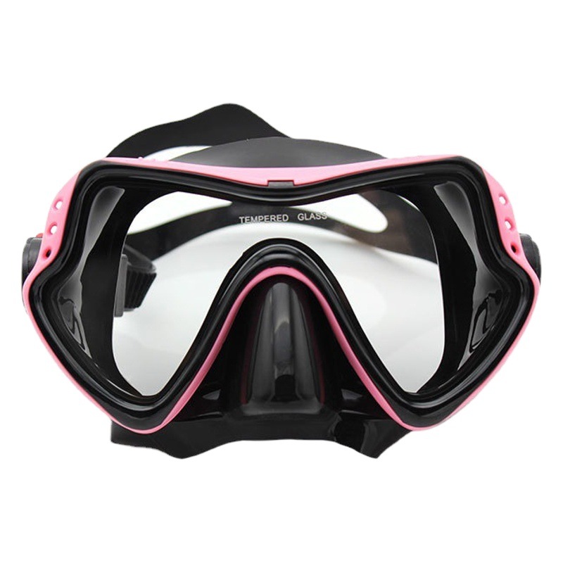 Diving Mask Silicone/Tempered Glass Diving Supplies Adult Men and Women Style Goggles Frog Goggles Diving Goggles