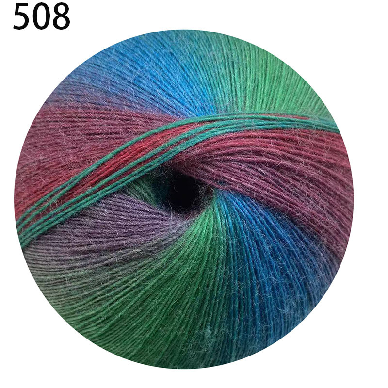 Picture of 1000 m Magic Ball Rainbow Wool Wool Wool Hand-Woven Crochet Shawl Hat Scarf Coat Coarse Baby Wool Ball