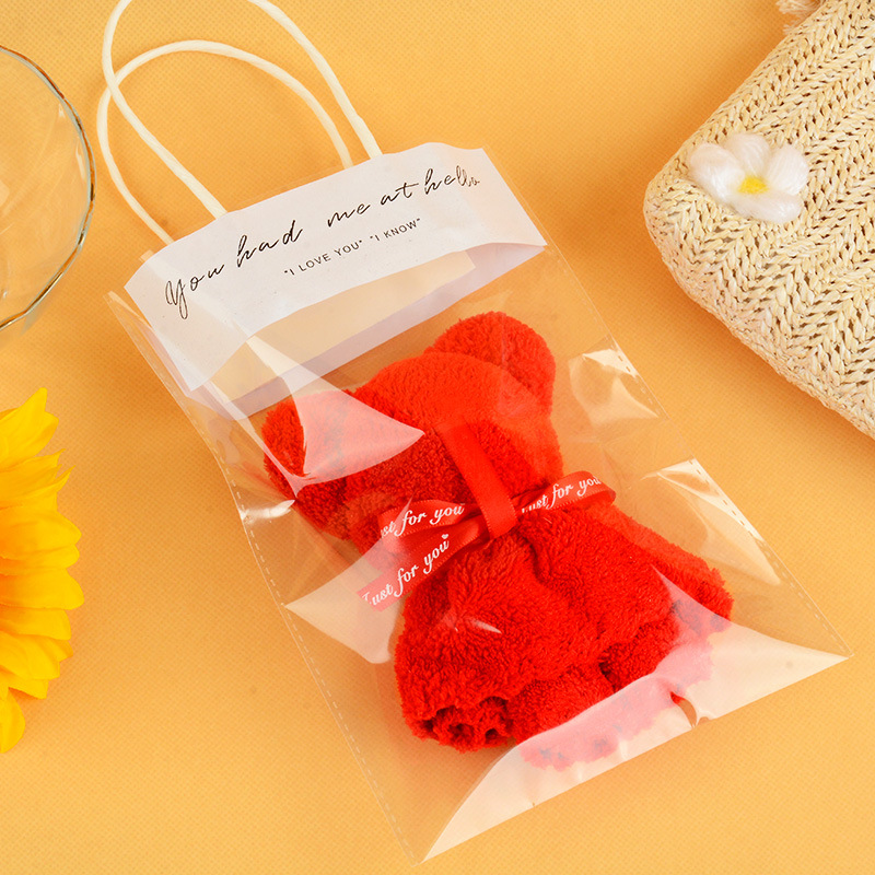 Picture of Coral fleece creative towel bear companion gift wedding birthday holiday business graduation gift wholesale