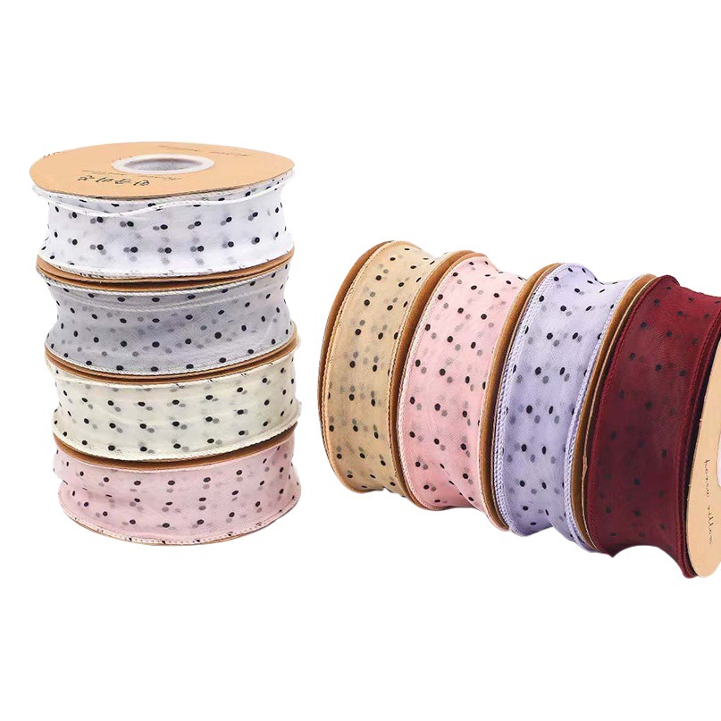 Special Price Phnom Penh Fishtail Yarn Pleated Ribbon Double-sided Floral Belt Small Floral Cake Decorative Belt Ribbon Ribbon Ribbon