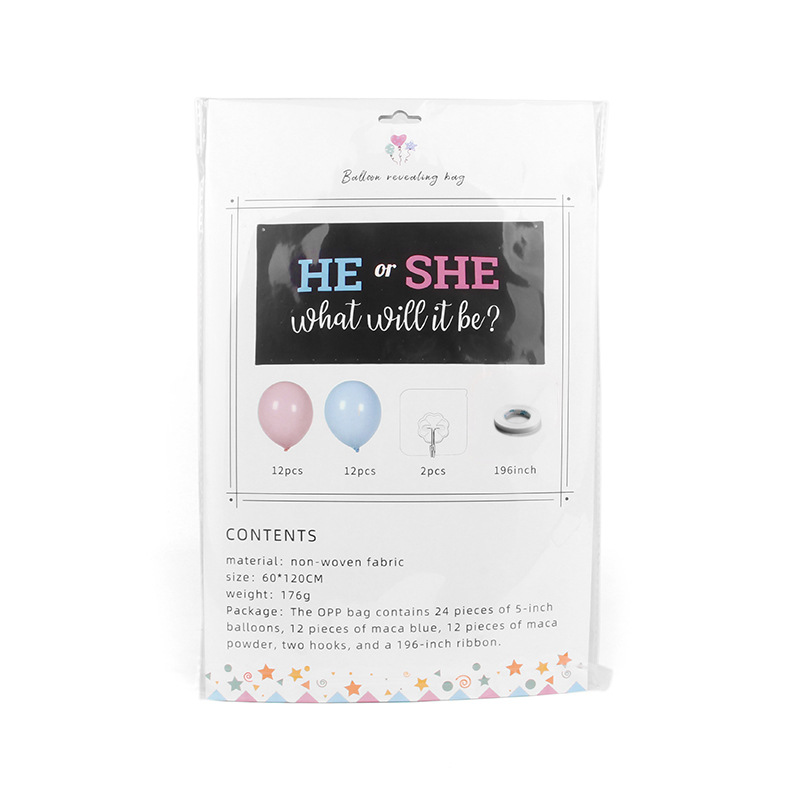 Picture of gender reveal Football golf ball gender reveal birthday party Baseball balloon bag wholesale