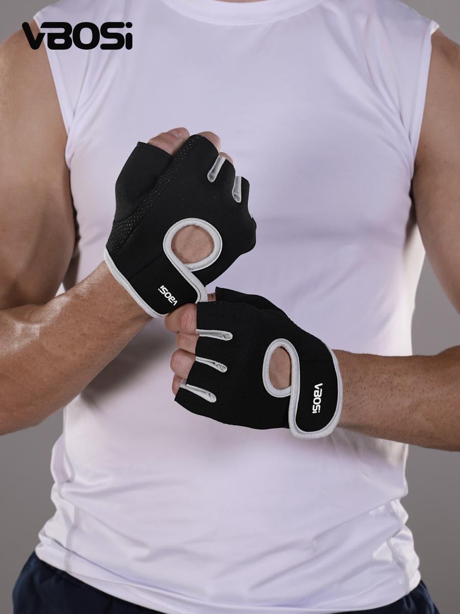 Vbosi Half-Finger Gloves Cycling Outdoor Mountaineering Weightlifting Fitness Gloves Sports Training Protection Manufacturer Wholesale