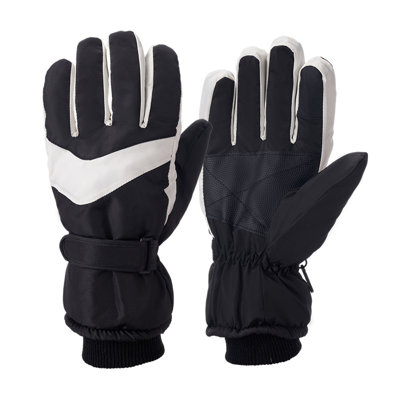 Picture of Strict selection winter ski gloves adult outdoor fleece-lined electric car riding gloves men's waterproof touch screen warm gloves