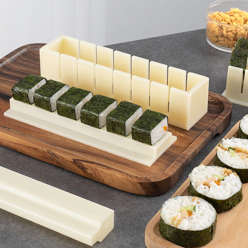 Picture of Sushi mold tools 3 pieces of suit seaweed laver wrapped rice grinding tool rice ball rolled rice material wrapped horizontal round sushi