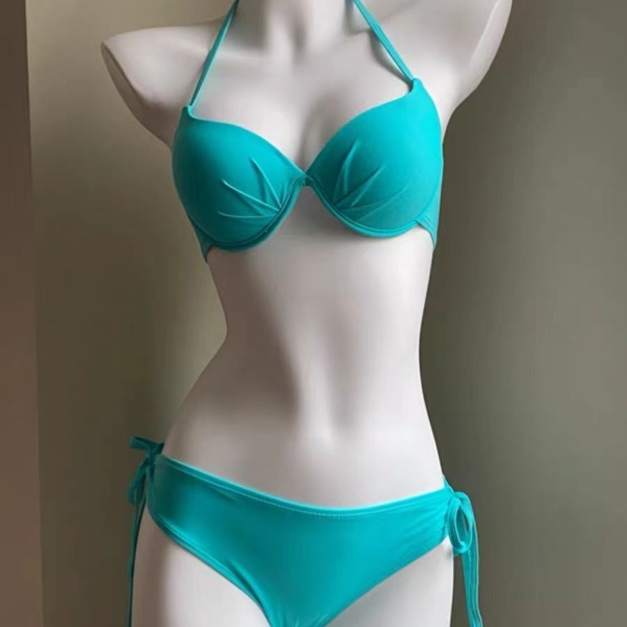 Picture of [Thai Cool Spicy] 2.0 Thick Small Chest Steel Bracer Gather Bikini Swimsuit Slim Spice Girl Holiday Swimsuit