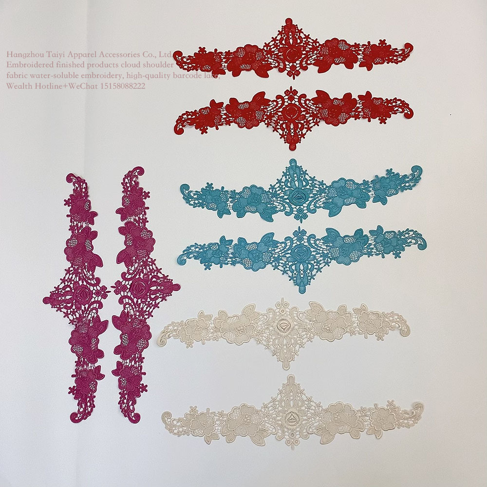 Good things to flower embroidery water soluble 24 three-dimensional clothing decorations totem flower stickers