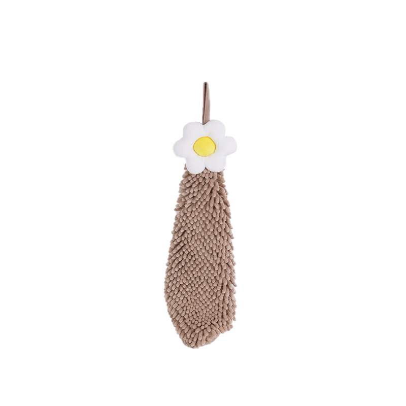 Picture of Egg flower hanging chenille towel leisure house household children's creative hand towel wholesale