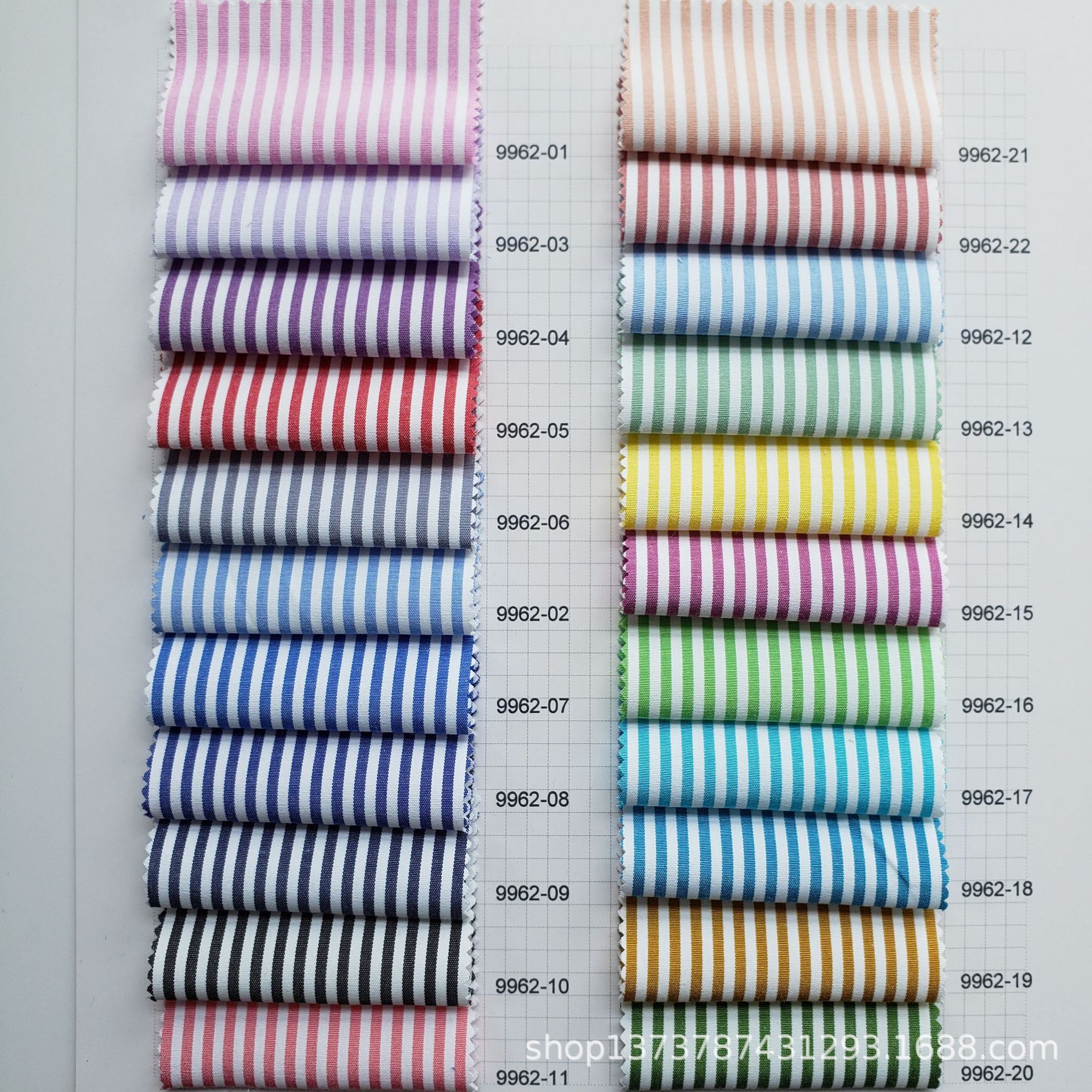 Picture of Spot supply professional wear striped shirt fabric 40 polyester cotton yarn-dyed shirt clothing fabric