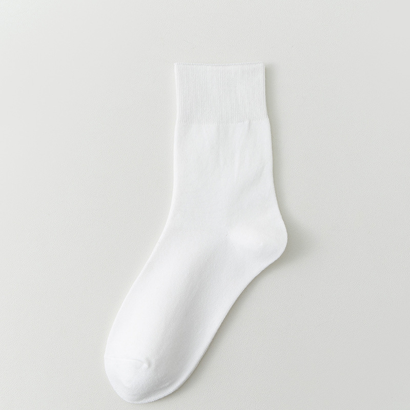 Picture of Mid-Calf Socks for Women, Spring and Autumn Solid Color Slouch Socks, Versatile Maternity Socks, Casual Long Socks, Zhuji Socks Wholesale