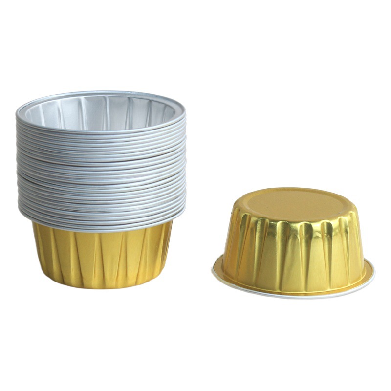 Mid-autumn moon cake box single egg yolk crisp packing box cake Cup with lid disposable aluminum foil mold pudding cup