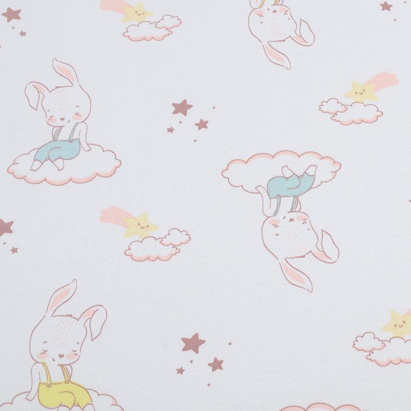 Picture of Baby Fabric 40S Cotton Printed Cotton Wool Knitted Double-sided Fabric Fabric Home Clothes Baby Clothes Fabric