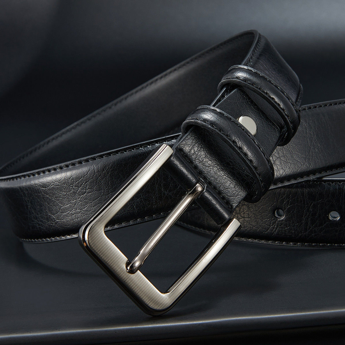 Picture of Paul Genuine Leather Cowhide Retro Belt Two-Color Small Pin Buckle Business Belt Casual Men's Trendyy Versatile Trouser Belt