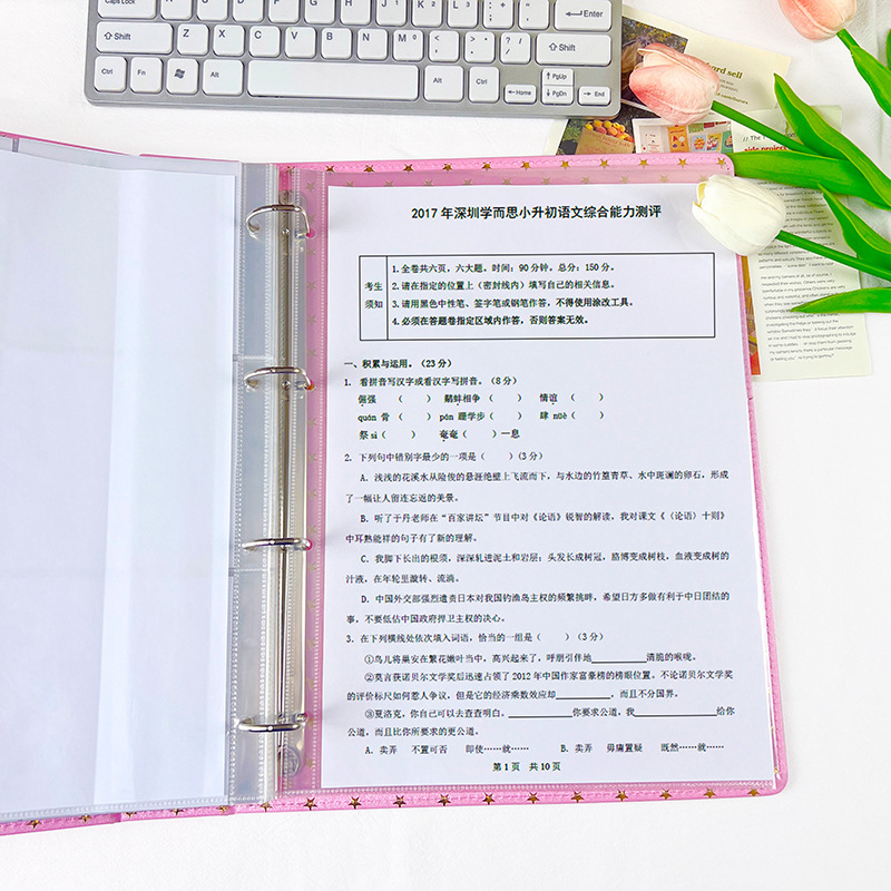 Picture of Photo Album Refill Pages A4 Binder Loose-Leaf Replacement Pages 1-Slot 2-Slot 4-Slot 9-Slot Pp Storage Card Album for Id Photos