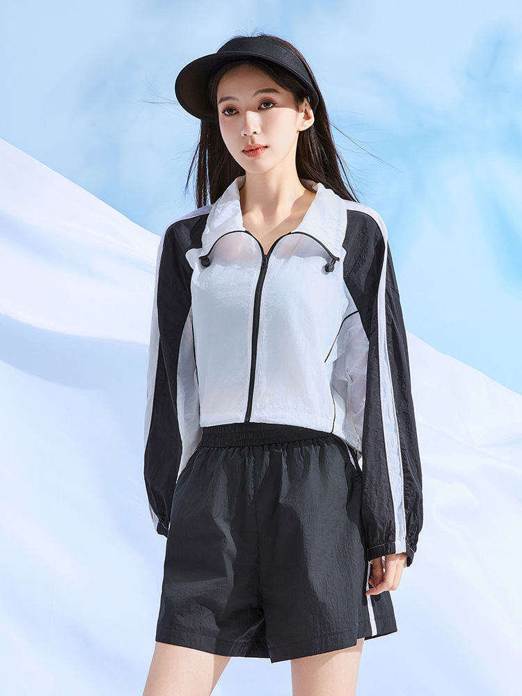 UPF50 Sun Protection Clothing Women's Summer Ice Silk UV Protection Sun Protection Outer Pullover Breathable Ultra-thin Skin Clothing Sun Protection Clothing