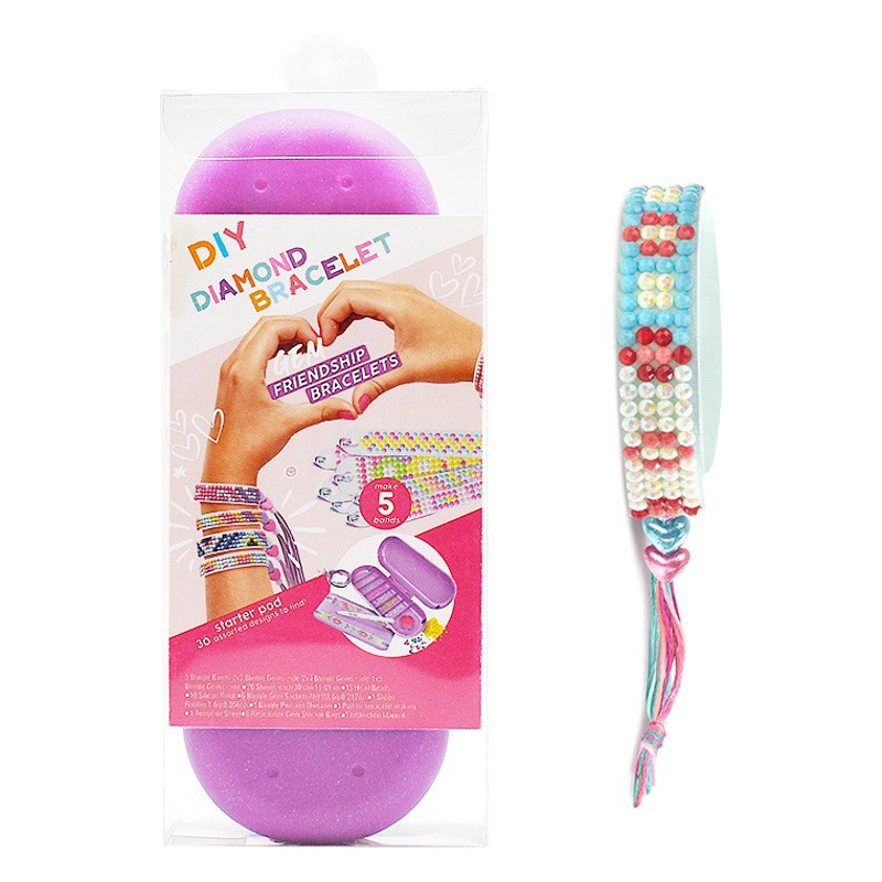 Cross-border DIY Diamond Bracelet Multicolor Diamond Bracelet Children Universal Hand Drill Tool Educational Toys